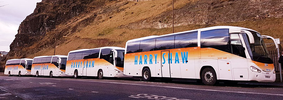 Harry Shaw coaches in Scotland